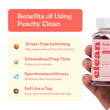 Peachy Clean Probiotic Fiber Gummies