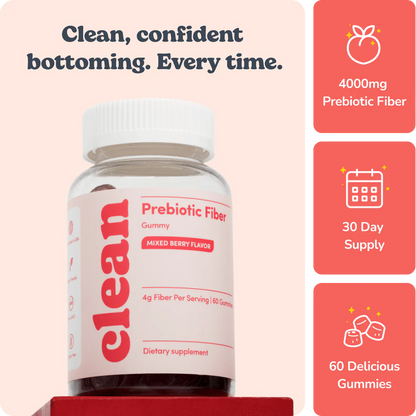 Peachy Clean Probiotic Fiber Gummies