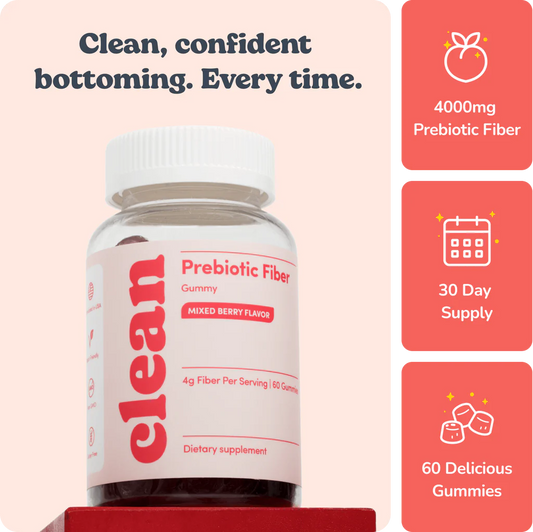 Peachy Clean Probiotic Fiber Gummies